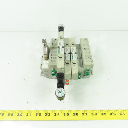 Numatics 051BA400M000061 Solenoid Valve Manifold Block 120PSI 24VDC