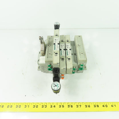 Numatics 051BA400M000061 Solenoid Valve Manifold Block 120PSI 24VDC