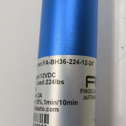 Firgelli FA-BH36-224-12-24" 36 Cal. Linear Actuators 24VDC 24" Stroke 224Lb Load