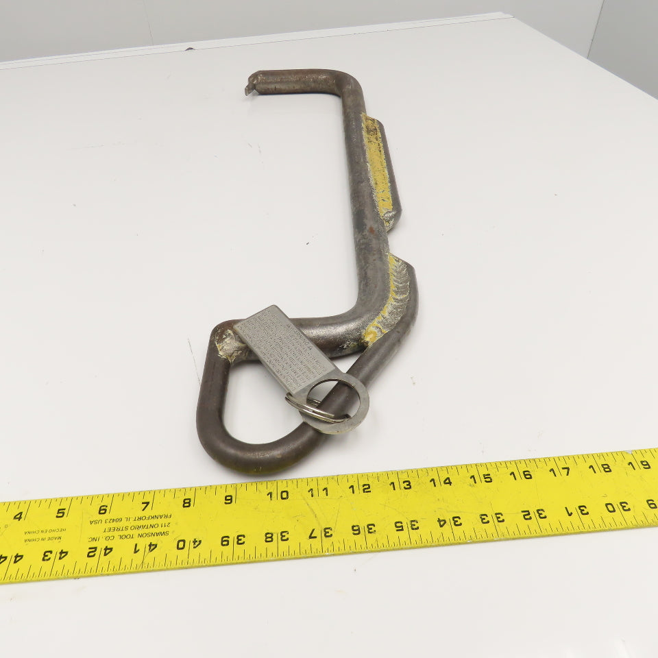 Wiscolift Certified 2000Lbs. Single Leg Coil Lifting J-Hook 2' Reach