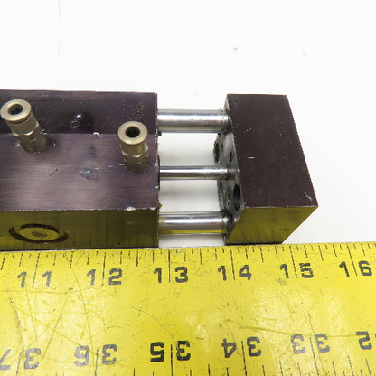 1" Stroke Pneumatic Double Acting Double Ended Linear Actuator