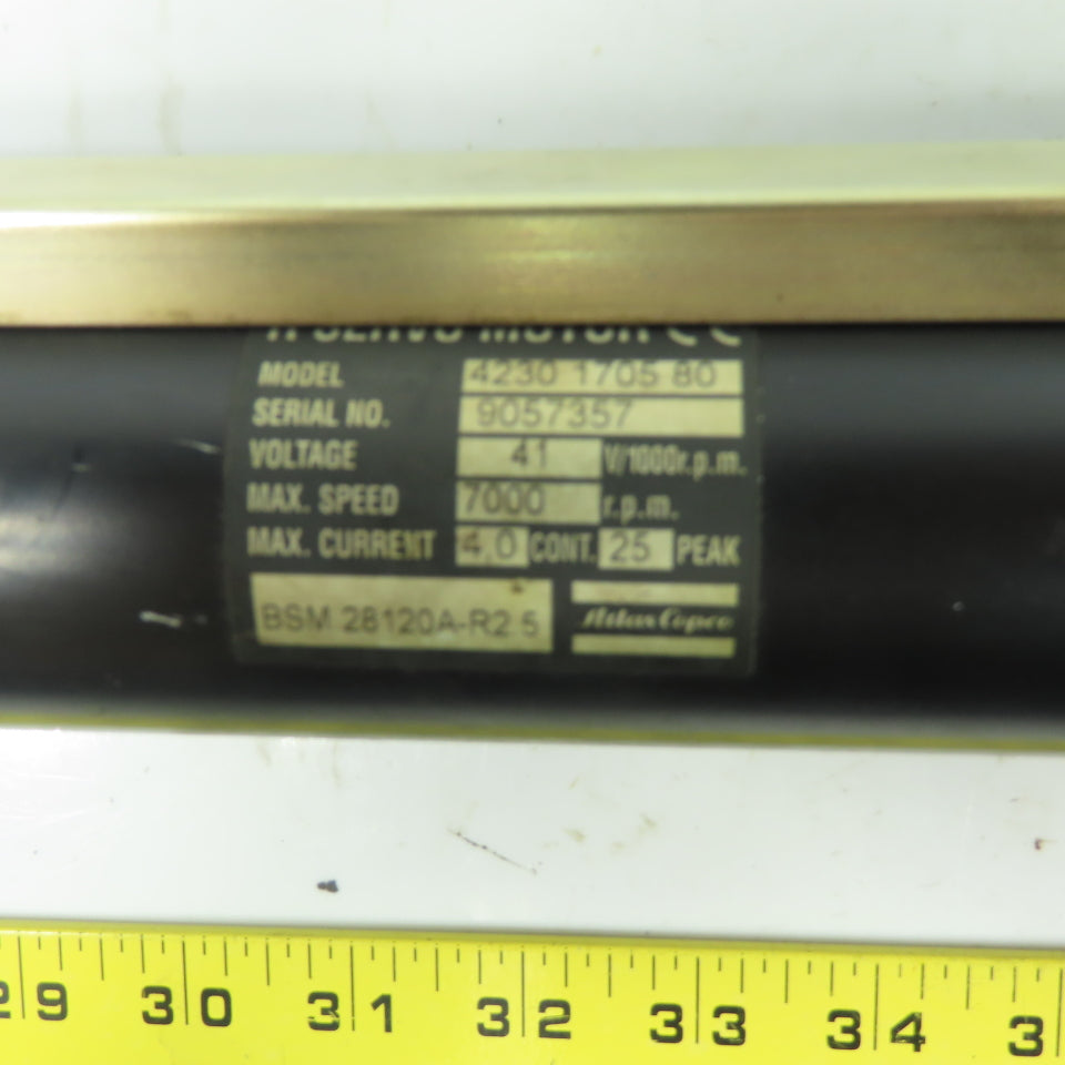 Atlas Copco 4230 1705 80 QMR62-32RT Electric Nut Runner 5/8" Drive 7000RPM 41V