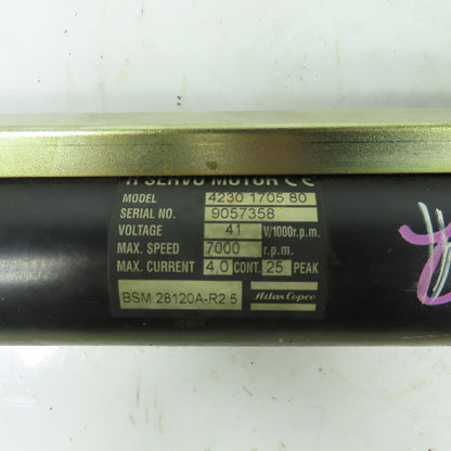 Atlas Copco 4230 1705 80 QMR62-32RT Electric Nut Runner 5/8" Drive 7000RPM 41V
