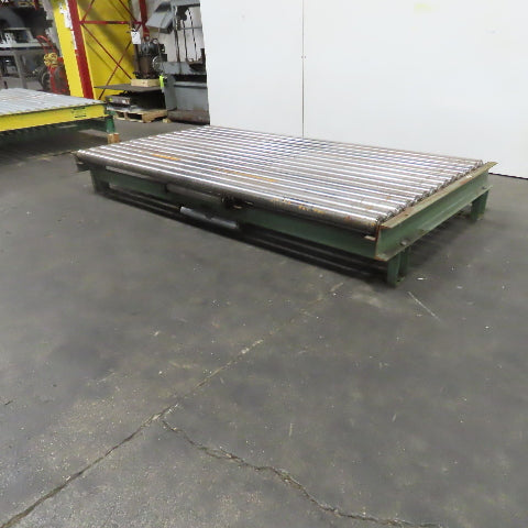 87-1/2" W x 46" L Heavy Duty Gravity Pallet Case Conveyor Section 2.5"OD 83" BF