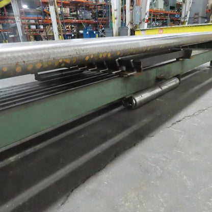 87-1/2" W x 46" L Heavy Duty Gravity Pallet Case Conveyor Section 2.5"OD 83" BF