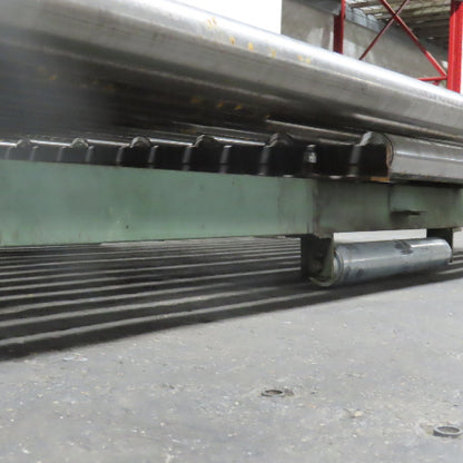 87-1/2" W x 46" L Heavy Duty Gravity Pallet Case Conveyor Section 2.5"OD 83" BF
