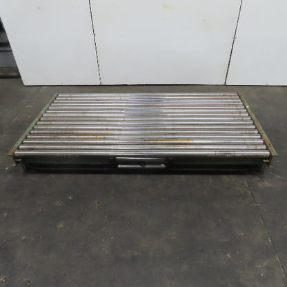 87-1/2" W x 46" L Heavy Duty Gravity Pallet Case Conveyor Section 2.5"OD 83" BF