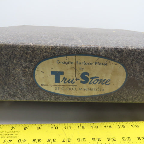 Tru Stone 24" x 24" x 4" Gray Granite Surface Plate Layout