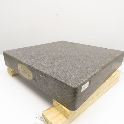 Tru Stone 24" x 24" x 4" Gray Granite Surface Plate Layout