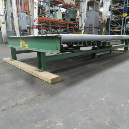 87-1/4" W x 45" L Heavy Duty Gravity Pallet Case Conveyor Section 2.5"OD 83" BF