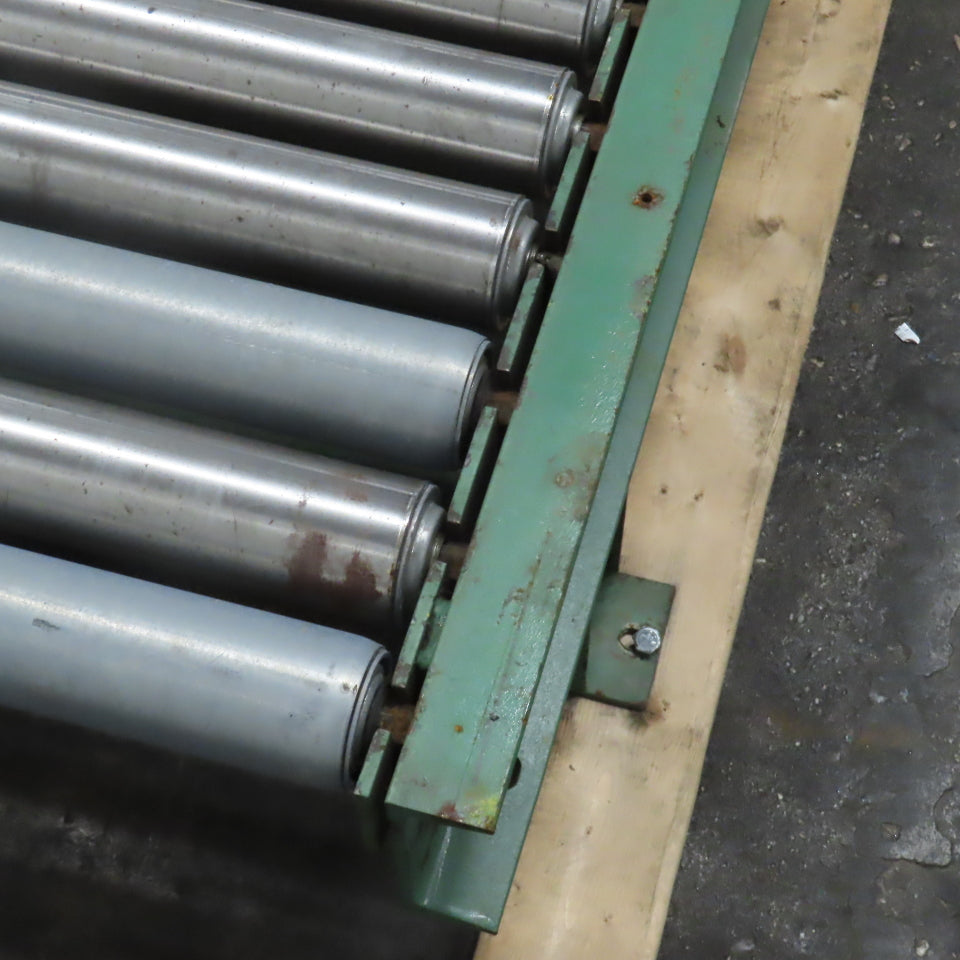 87-1/4" W x 45" L Heavy Duty Gravity Pallet Case Conveyor Section 2.5"OD 83" BF
