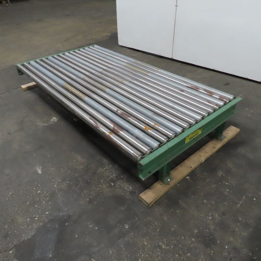 87-1/4" W x 45" L Heavy Duty Gravity Pallet Case Conveyor Section 2.5"OD 83" BF