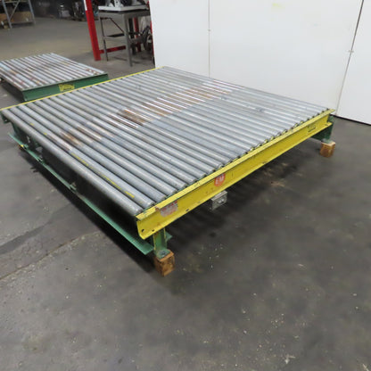78" x 87-1/2" W Belt Driven Power Roller Pallet Conveyor 2.5"OD 22FPM Needs Belt