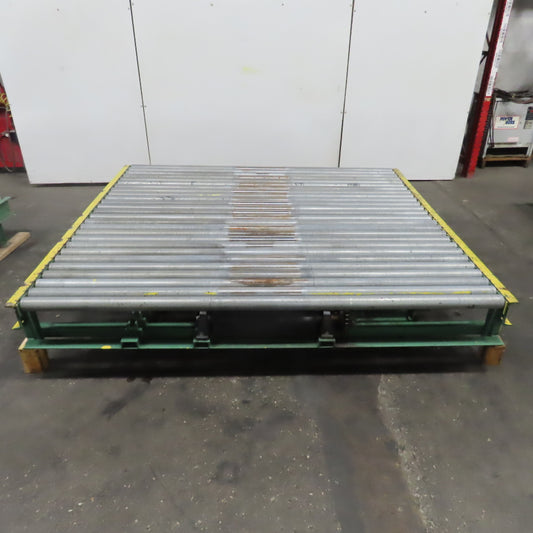 78" x 87-1/2" W Belt Driven Power Roller Pallet Conveyor 2.5"OD 22FPM Needs Belt