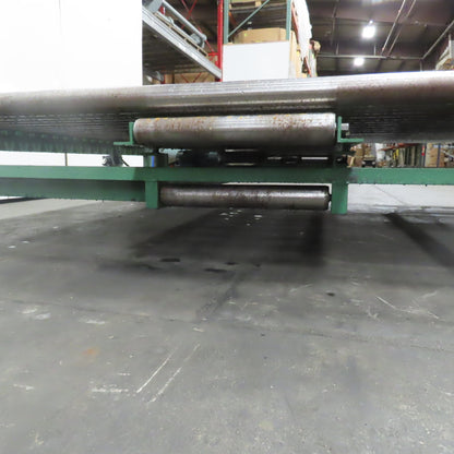 76" x 87-1/2" W Belt Driven Power Roller Pallet Conveyor 2.5"OD 22FPM Needs Belt