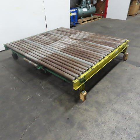 76" x 87-1/2" W Belt Driven Power Roller Pallet Conveyor 2.5"OD 22FPM Needs Belt