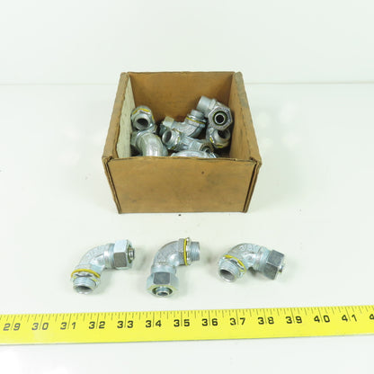 Hubbell 3/8" Electrical Conduit 90° Elbow Lot Of 14