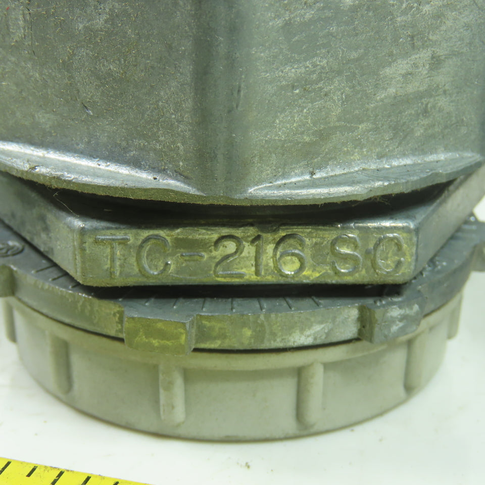 TC-216-SC 2" Conduit Compression Connector Fitting Steel City Lot of 8