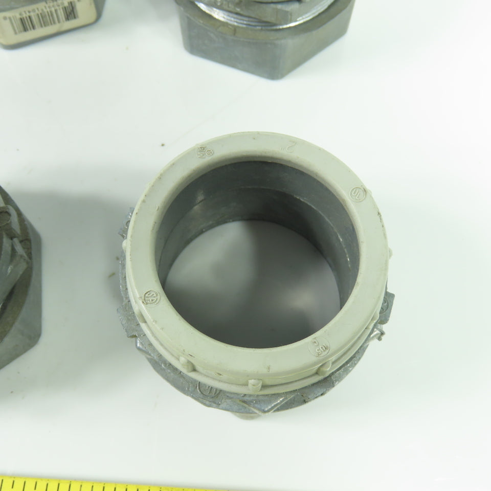 TC-216-SC 2" Conduit Compression Connector Fitting Steel City Lot of 8