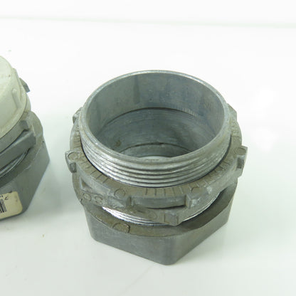 TC-216-SC 2" Conduit Compression Connector Fitting Steel City Lot of 8