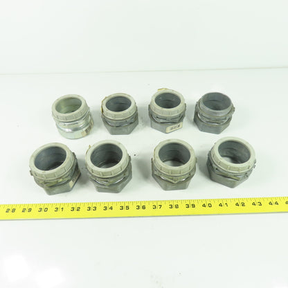 TC-216-SC 2" Conduit Compression Connector Fitting Steel City Lot of 8
