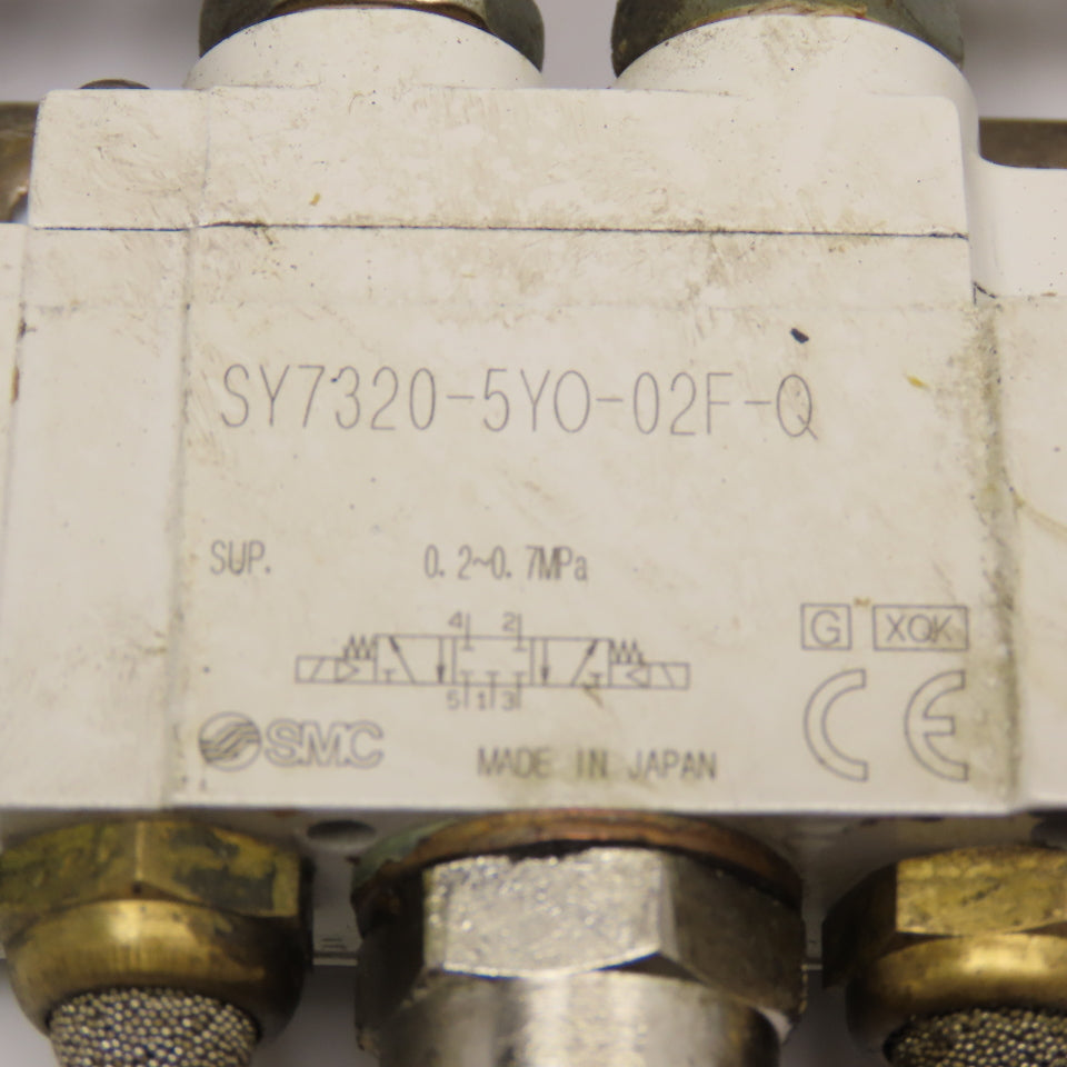 SMC SY7320-5YO-02F-Q 5/3 Position Pneumatic Solenoid Valve 24VDC Coil