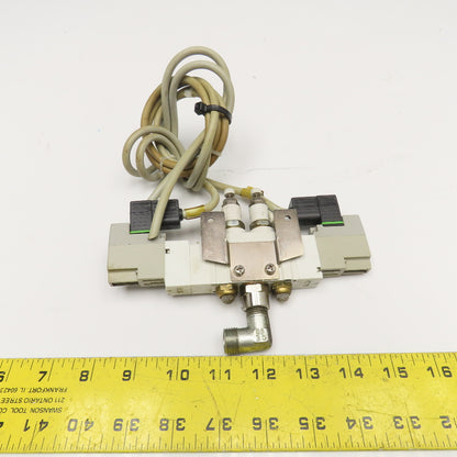 SMC SY7320-5YO-02F-Q 5/3 Position Pneumatic Solenoid Valve 24VDC Coil
