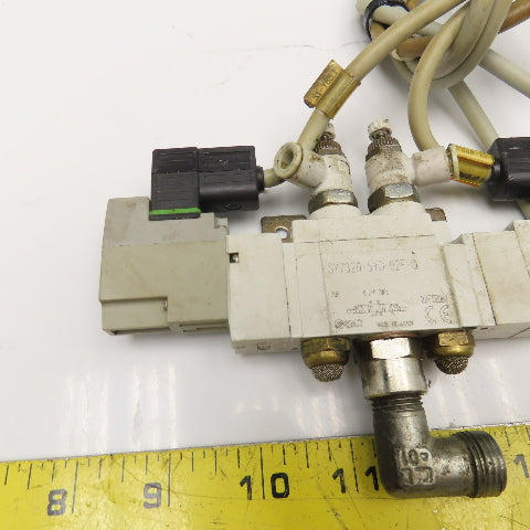 SMC SY7320-5YO-02F-Q 5/3 Position Pneumatic Solenoid Valve 24VDC Coil