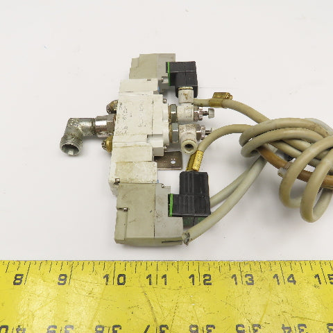 SMC SY7320-5YO-02F-Q 5/3 Position Pneumatic Solenoid Valve 24VDC Coil