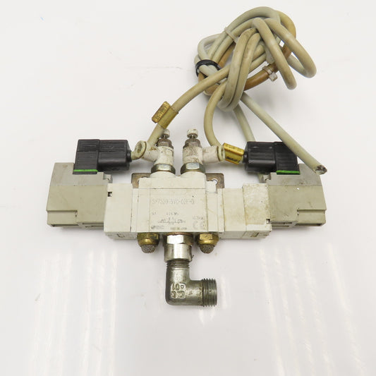 SMC SY7320-5YO-02F-Q 5/3 Position Pneumatic Solenoid Valve 24VDC Coil