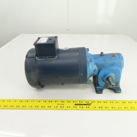 Morse 18GCT 30:1 Ratio Dual Output Gear Motor 38RPM 230/460V 3PH 1HP 3/4" Shaft