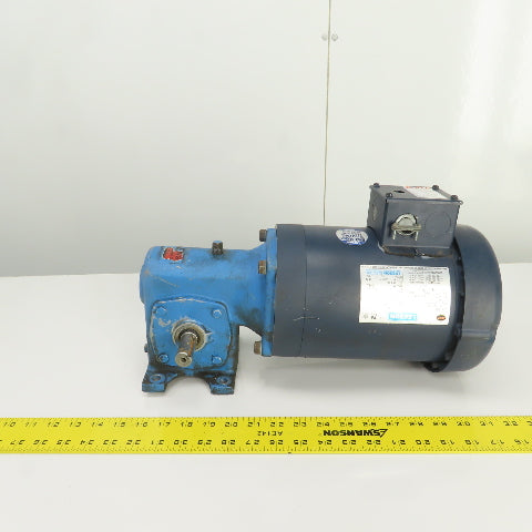 Morse 18GCT 30:1 Ratio Dual Output Gear Motor 38RPM 230/460V 3PH 1HP 3/4" Shaft
