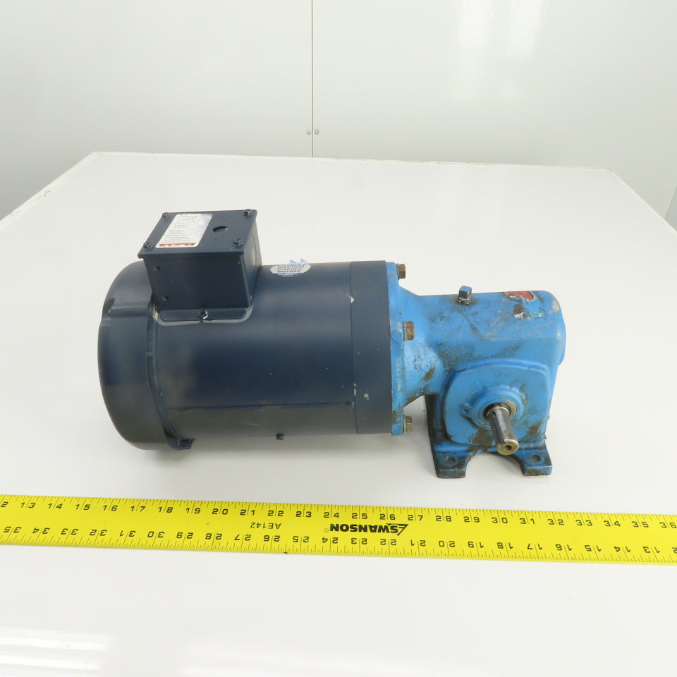 Morse 18GCT 30:1 Ratio Dual Output Gear Motor 38RPM 230/460V 3PH 1HP 3/4" Shaft
