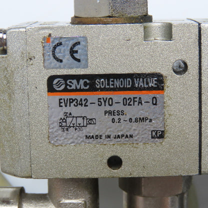 SMC EVP342-5YO-02FA-Q 3/2 Position Pneumatic Solenoid Valve 24V AC/DC Coil