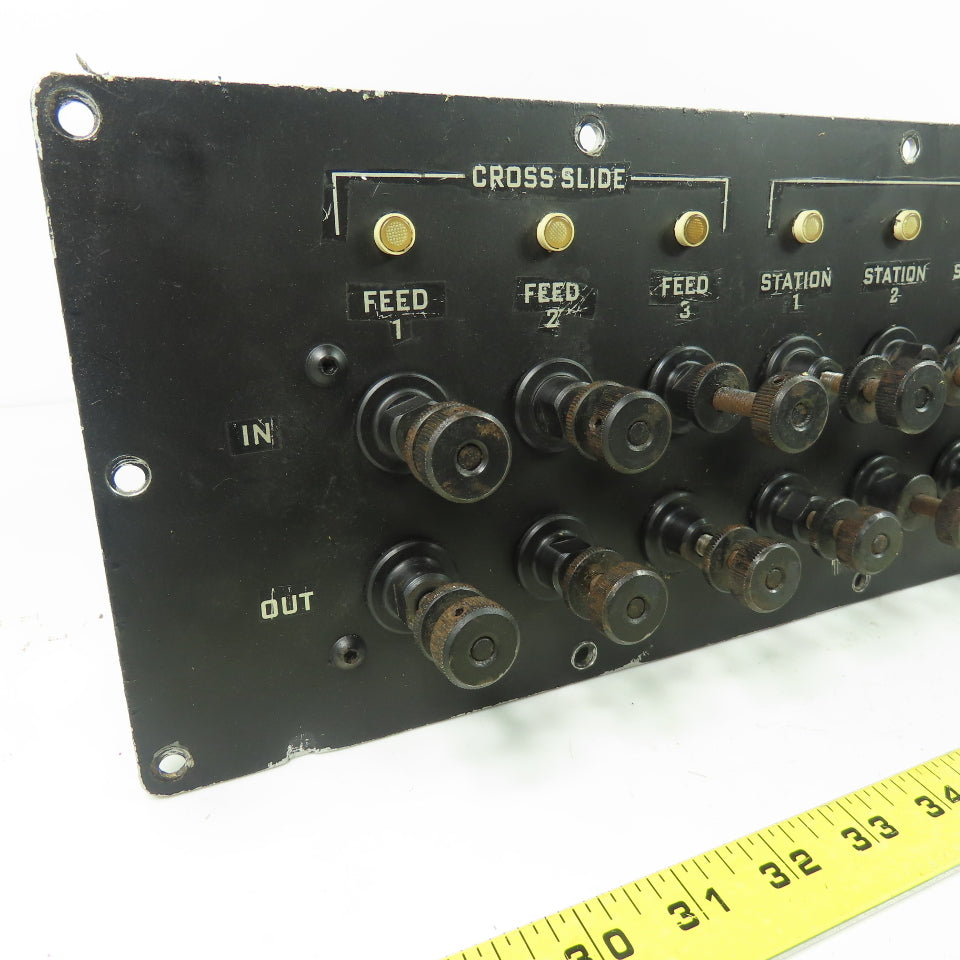 Hardinge AHC Auto Chucker Carriage & Cross Slide Operator Control Panel