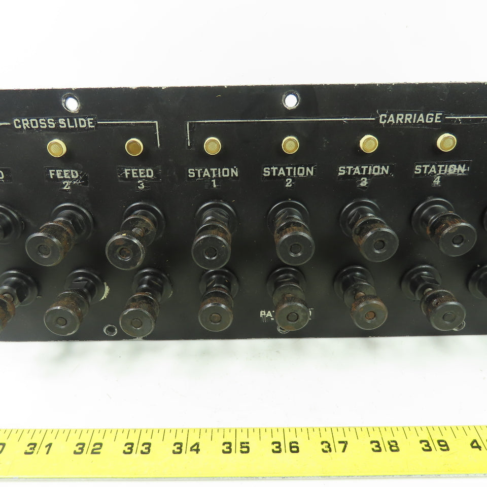 Hardinge AHC Auto Chucker Carriage & Cross Slide Operator Control Panel