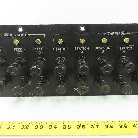 Hardinge AHC Auto Chucker Carriage & Cross Slide Operator Control Panel