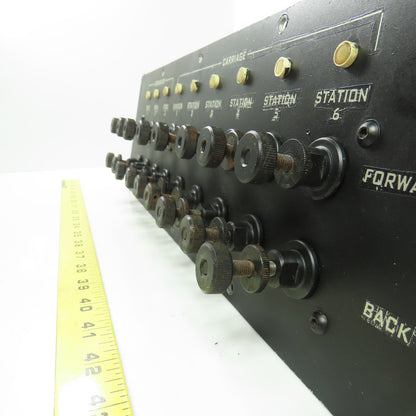 Hardinge AHC Auto Chucker Carriage & Cross Slide Operator Control Panel