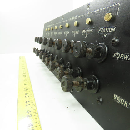 Hardinge AHC Auto Chucker Carriage & Cross Slide Operator Control Panel