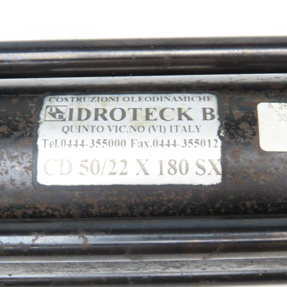 Idroteck CD 50/22x180 SX 50mm Bore 180mm Stroke Double Acting Hydraulic Cylinder