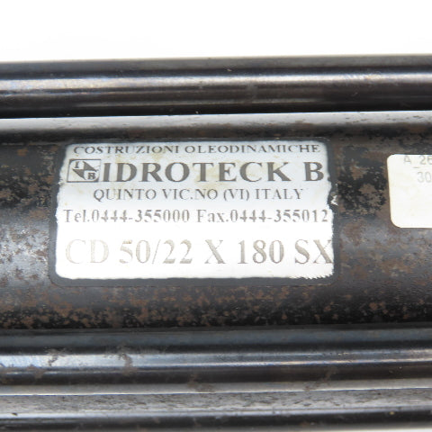 Idroteck CD 50/22x180 SX 50mm Bore 180mm Stroke Double Acting Hydraulic Cylinder