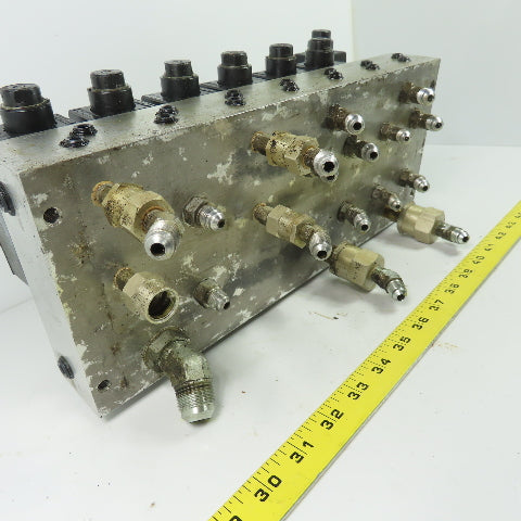Double A QM-005-C-10B1-TSP Hydraulic Solenoid Valve Bank Manifold Block 115VCoil