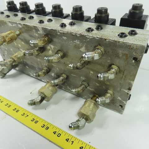 Double A QM-005-C-10B1-TSP Hydraulic Solenoid Valve Bank Manifold Block 115VCoil