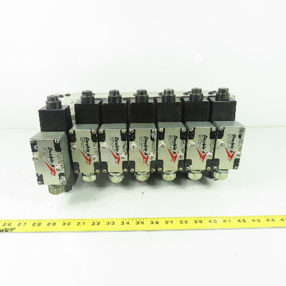 Double A QM-005-C-10B1-TSP Hydraulic Solenoid Valve Bank Manifold Block 115VCoil