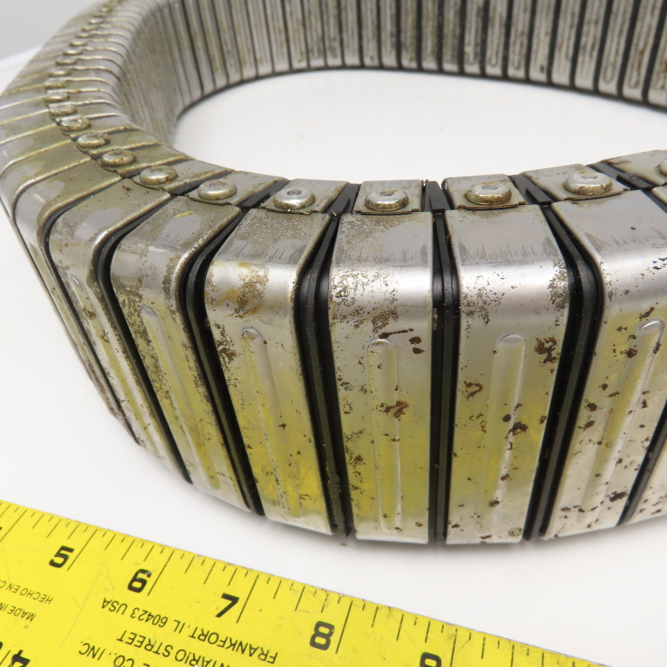 3" x 1-1/2" Flexible Stainless Steel Feed Thru Cable Carrier Energy Chain 57"