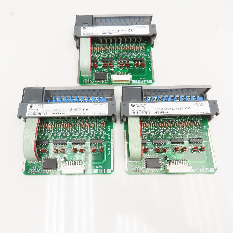 Allen Bradley 1746-IB16 SLC500 DC Sink Input Module Ser C Lot Of 3