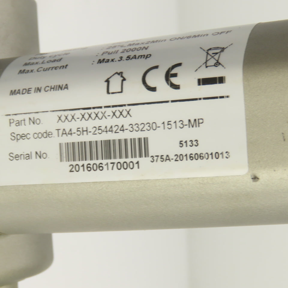 Timotion TA4-5H-254424-33230-1513-MP Series TA4 Linear Actuator 24VDC 2000N Pull