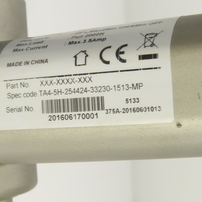 Timotion TA4-5H-254424-33230-1513-MP Series TA4 Linear Actuator 24VDC 2000N Pull