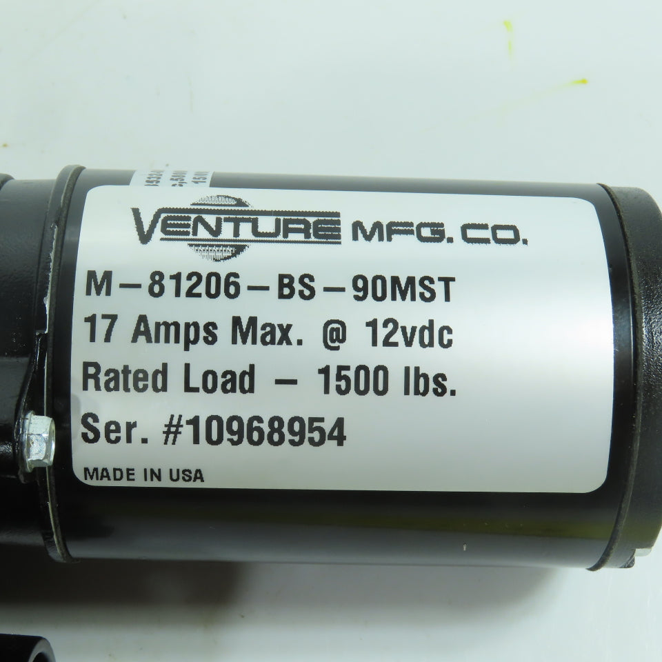 Venture M-81206-BS-90MST 12V DC Linear Actuator 1500 LBS Load