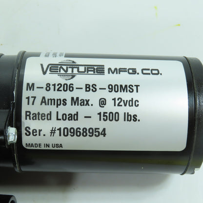 Venture M-81206-BS-90MST 12V DC Linear Actuator 1500 LBS Load